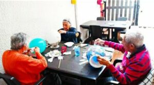 Hogar geriátrico en el barrio Batán, al norte de Bogotá
