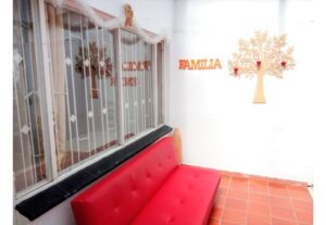 Hogar geriátrico en el barrio Batán, al norte de Bogotá