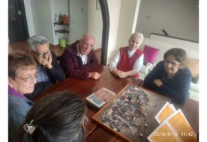 Actividades en hogar geriatrico en la Soledad