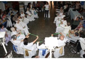 Actividades en hogar geriatrico en la Soledad