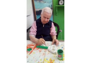Actividades en hogar geriatrico en la Soledad